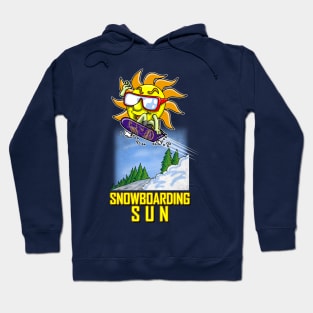 Snowboarding Sun Cool Winter Snow Sports Gift Hoodie